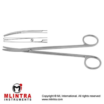 Metzenbaum-Fino Delicate Dissecting Scissor Curved - Blunt/Blunt Slender Pettern Stainless Steel, 20 cm - 8"
